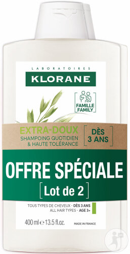 Klorane Avoine Shampoing Duo 2x400ml