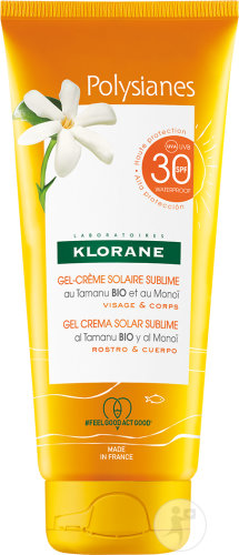 Klorane Gel-Crème Solaire Sublime IP30 Visage Et Corps Tube 200ml
