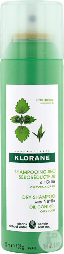 Klorane Ortie ShampoingSec Sébo-Réducteur Cheveux Gras 150ml