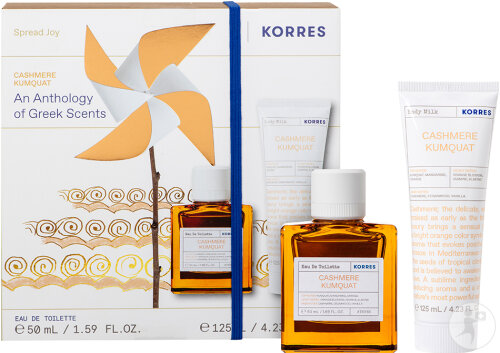 Korres Coffret Cashmere Kumquat Eau De Toilette 50ml & Lait Corps 125ml