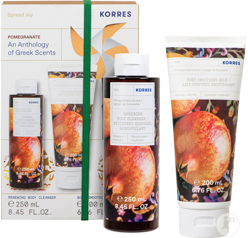 Korres Coffret Grenade Gel Douche 250ml & Lait Corps 200ml