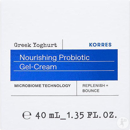Korres Greek Yoghurt Gel-Crème Nourrissant Probiotique Peau Normale Et Mixte Pot 40ml
