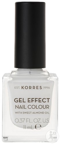 Korres KM Gel Effect Nail Colour 01 Blanc White 11ml