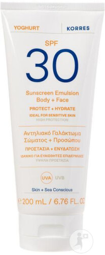 Korres Yogurt Face Body Sun IP30 200ml
