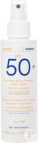 Korres Yogurt Face Body Sun Spray IP50 Plus 150ml