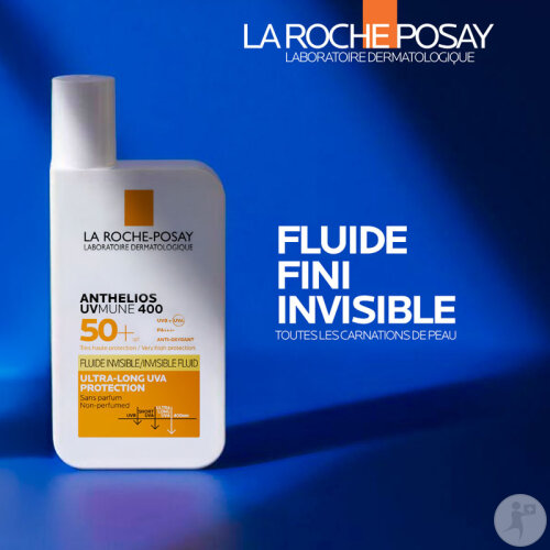 La Roche-Posay Anthelios UVMune 400 Fluide Solaire Invisible IP50+ Visage Sans Parfum 50ml-3