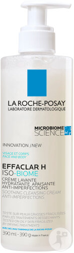 La Roche-Posay Effaclar H Crème Lavante Isobiome 390ml