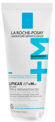 La Roche-Posay Lipikar AP+Max Baume Triple Réparation 72h Tube 75ml