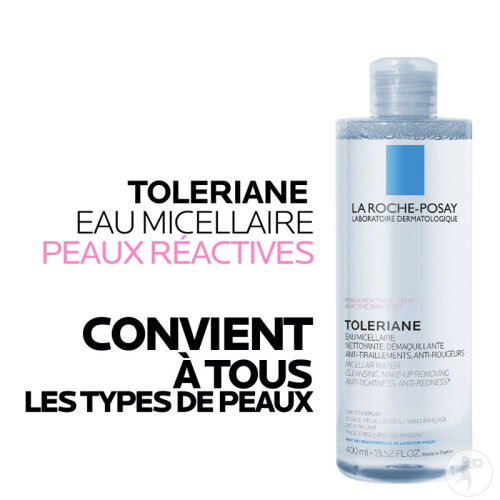 La Roche-Posay Toleriane Eau Micellaire Peaux Réactives 2x400ml-3