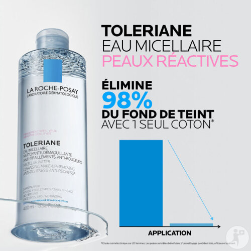 La Roche-Posay Toleriane Eau Micellaire Peaux Réactives 2x400ml-8