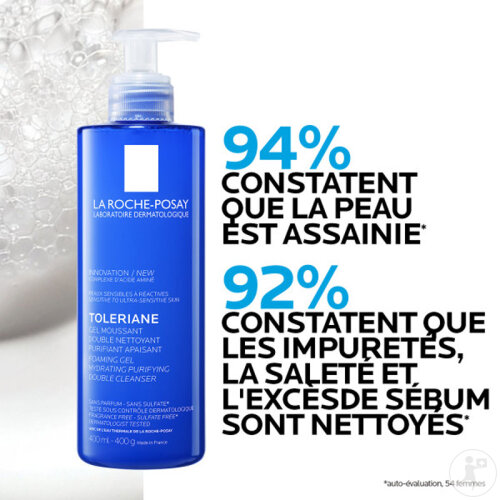 La Roche-Posay Toleriane Gel Moussant Double Nettoyant Purifiant Apaisant 400ml-7