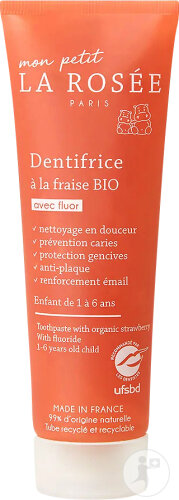 La Rosée Mon Petit Dentifrice Fraise Bio Tube 50ml