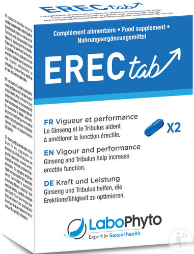 Labophyto Erectab Stimulant Sexuel Rapide 2 Comprimés