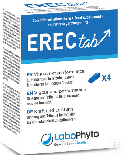 Labophyto Erectab Stimulant Sexuel Rapide 4 Comprimés