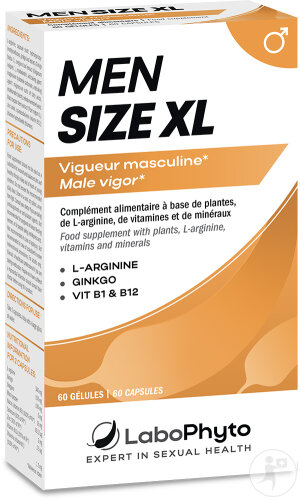 Labophyto Men Size XL Érection Ameliorée 60 Gélules