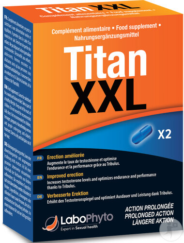 Labophyto Titan XXL Action Prolongée 2 Comprimés À Libération Prolongée