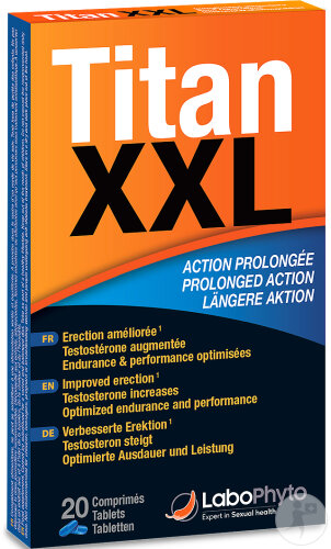 Labophyto Titan XXL Action Prolongée Stimulant Sexuel 20 Comprimés