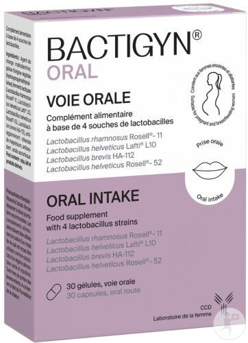 Laboratoire CCD Bactigyn Oral Lactobacilles 30 Gélules