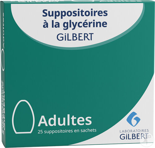 Laboratoires Gilbert Suppositoires À La Glycérine Adultes Étui 25 Pièces