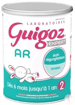 Laboratoires Guigoz Expert AR 2 Lait En Poudre 6-12 Mois Pot 800g