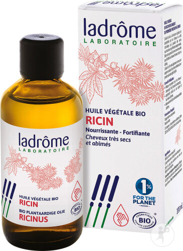 Ladrôme Ricin Huile Végétale Bio Nourrissante Et Fortifiante Cheveux Très Secs Et Abîmés 100ml-2
