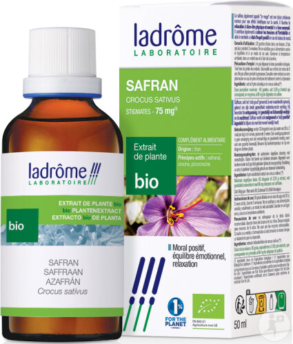 Ladrôme Safran Extrait Plantes Bio Flacon 50ml