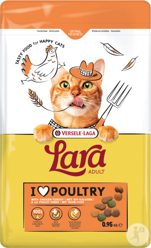 Lara Adult Chats Au Poulet Et Dinde 950g