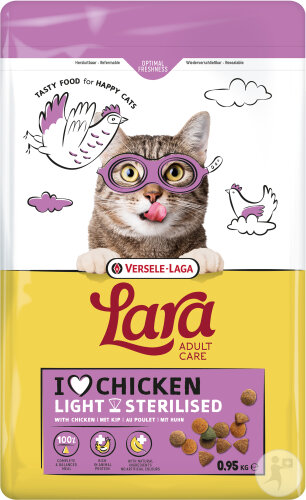 Lara Adult Care Light Sterilised Chats Au Poulet 950g