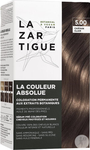 Lazartigue Couleur Absolue Coloration Permanente Aux Extraits Botaniques 5.00 Châtain Clair 1 Kit