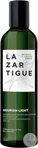 Lazartigue Nourish-Light Shampoing Nutrition Légère Huile De Soja Cheveux Secs Et Fins Flacon 250ml