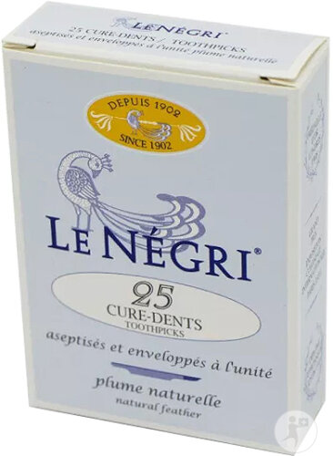 Le Négri Cure-Dents En Plume Naturelle 25 Pièces