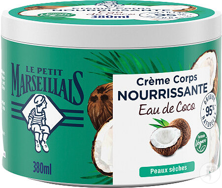 Le Petit Marseillais Crème Corps Nourrissante Eau De Coco Pot 380ml