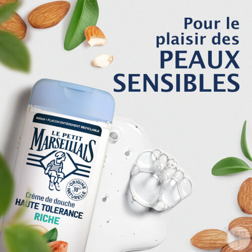 Le Petit Marseillais Crème De Douche Haute Tolérance Riche Huile D'Amande 400ml-2