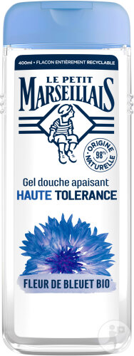 Le Petit Marseillais Gel Douche Apaisant Haute Tolérance Fleur De Bleuet Flacon 400ml