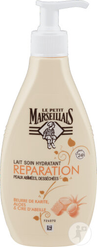 Le Petit Marseillais Lait Réparateur Karité Cire D'Abeille Flacon-Pompe 250ml