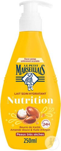 Le Petit Marseillais Lait Soin Hydratant Nutrition Flacon 250ml