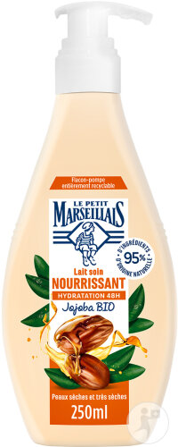 Le Petit Marseillais Lait Soin Nourrissant Peaux Sèches Et Très Sèches Flacon-Pompe 250ml