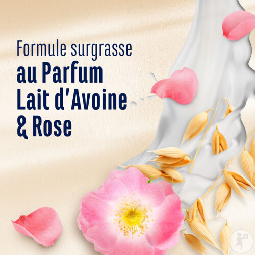 Le Petit Marseillais Le Rituel Douceur Soin Douche Surgras Lait D'Avoine & Rose Sauvage 400ml-4