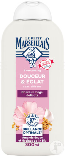 Le Petit Marseillais Shampoing Douceur & Éclat Amande Douce Et Graines De Lin Flacon 300ml