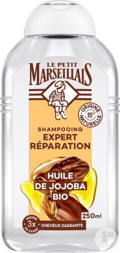 Le Petit Marseillais Shampoing Expert Réparation Huile De Jojoba Bio 250ml
