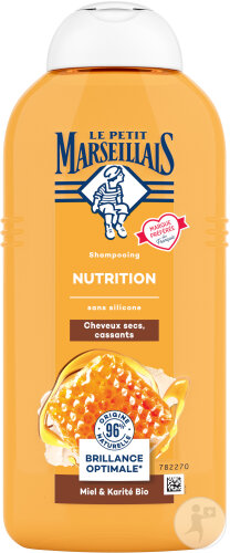 Le Petit Marseillais Shampoing Nutrition Miel Et Karité Bio Flacon 300ml