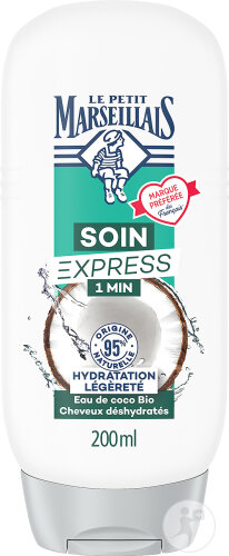 Le Petit Marseillais Soin Express 1 Min Hydratation Légèreté Eau De Coco Bio Flacon 200ml