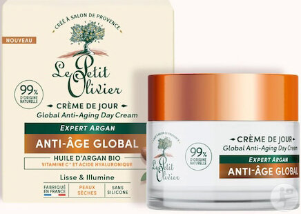 Le Petit Olivier Crème De Jour Hydratante Anti-Âge Huile D'Argan 50ml