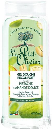 Le Petit Olivier Gel Douche Réconfort Parfum Pistache & Amande Douce 400ml