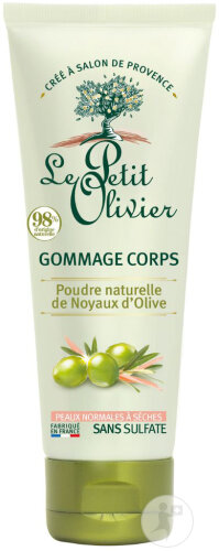 Le Petit Olivier Gommage Corps Poudre Naturelle De Noyaux D'Olive 200ml