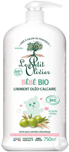 Le Petit Olivier Liniment Oléo-Calcaire Bio Flacon Pompe 750ml