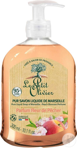 Le Petit Olivier Pur Savon Liquide De Marseille Parfum Fleur De Pêcher 300ml