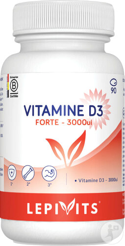 Lepivits Vitamine D3 Forte 3000UI 90 Capsules