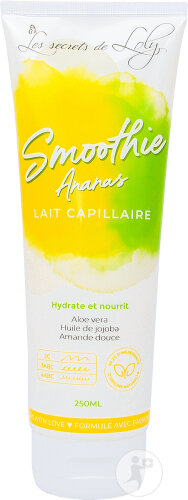 Les Secrets de Loly Smoothie Ananas Lait Capillaire Cheveux Secs Frisés Et Crépus 250ml