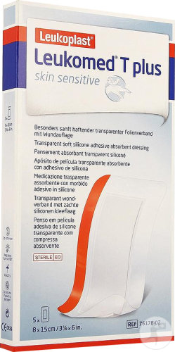Leukomed T Plus Pansement Absorbant Skin Sensitive 8cmx15cm Pièces 5 (7617802)
